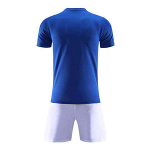 Suministro directo de fábrica Servicio ODM personalizado Diseño único Nombre personalizado y logotipo Uniformes de fútbol Liso 100% Poliéster - Product Image 3