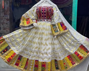 2025 Banjara Tribal étnico Vintage Kutchi vestido de excelente calidad afgano Pakistán tradicional multicolor encaje decorado vestido - Product Image 2