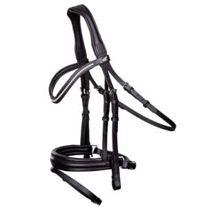 Bride Mickelm en cuir de vachette véritable confortable et durable Bride anatomique d'équitation équestre occidentale à vendre - Product Image 4