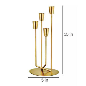 Bougeoirs en laiton vintage pour la maison de mariage et la table Article décoratif Unique et de meilleure qualité Bougeoir - Product Image 1