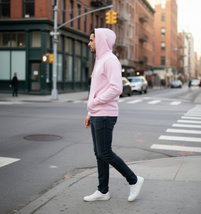 Nueva moda para hombre sudaderas con capucha 100% algodón transpirable de alta calidad primavera Otoño Invierno Casual Color sólido sudadera - Product Image 2