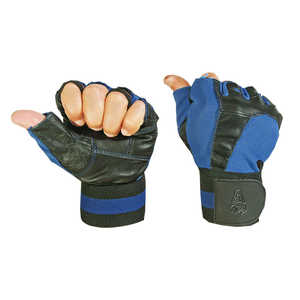 Guantes deportivos unisex de cuero genuino con medio dedo para levantamiento de pesas y ciclismo para uso deportivo en el gimnasio - Product Image 4