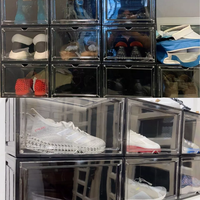 Boîte à chaussures Pavico de haute qualité, design européen, multifonctionnelle, pliable, écologique, grande capacité, personnalisable, en PP, pour la salle de bain