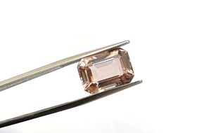 8.32 carats pêche Tourmaline octogone à facettes de qualité supérieure pierre taillée pour la fabrication de bijoux fins pierre précieuse naturelle - Product Image 5