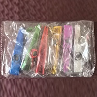 Kazoo Metal Guitar Ukulele Accompaniment Color Simple Easy Learn Musical Instrument an Companion Beginners Learning Play Flute