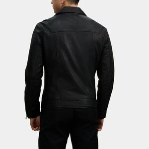Veste en cuir de motard Jake - Product Image 3