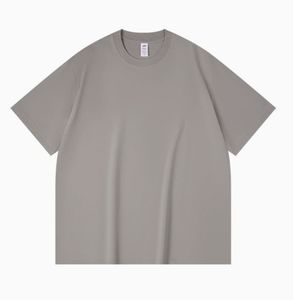 300 Gsm Tshirt Men's 100% Cotton <b>Mock</b> Rib <b>Neck</b> Oversize Drop Shoulder T-shirt Blank Streetwear Heavyweight Plain t Shirt for Men - Product Image 5