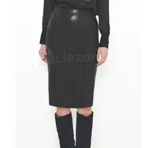 Comfort Fit femmes jupe mince conception simple femmes jupe mince en cuir pour les tenues de tous les jours - Product Image 4