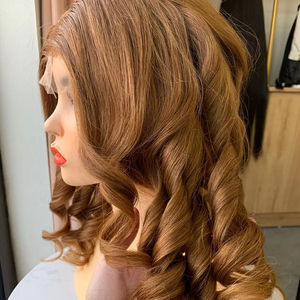 Funmi-Perruque Lace Frontal 13x4, cheveux Remy, couleur naturelle, ondulés, lâches, ondulés - Product Image 1