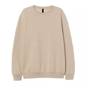 Sudaderas de Punto de Algodón 100% de Alta Calidad para Hombre, Talla Grande, Color Sólido, Cuello Redondo, Personalizadas, Ropa de Invierno, Sudaderas Lisas - Product Image 2