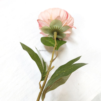 Fleurs de pivoine artificielles en soie de haute qualité, tige unique de 61 cm, pour accessoires de mariage et décoration de salle d'exposition (vente en gros)