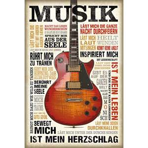 Modern Style Music Passion Poster <b>Canvas</b> Material with Black Frame for <b>Wall</b> Use - Product Image 5