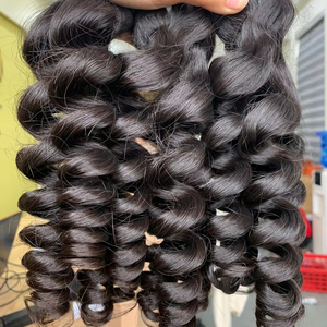 ผมต่อแบบดิบของคนผมหยิกยาวสองชั้นโรงงานเวียดนาม - Product Image 1