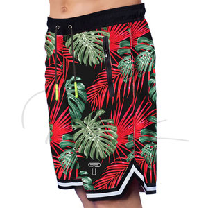 Shorts de plage décontractés pour hommes, en maille respirante, à séchage rapide, avec cordon de serrage, personnalisables, en gros, fabriqués au Pakistan, nouveauté - Product Image 4