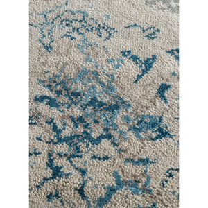 พรมขนสัตว์และไหมไผ่ถักมือสีเทาและดำ ลายแบบนามธรรม สำหรับใช้ในบ้าน-Srb(702) โดย Jaipur Rugs ZA - Product Image 3