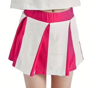 Women Cheerleading Uniform Set Top And Skirt Team Spirit Outfit For Game Day Practice - Product Image 4