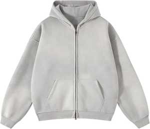 Sweat à capuche surdimensionné délavé à l'acide pour hommes Sweat à capuche décontracté vintage Pull en coton lourd Streetwear Sweat coupe ample - Product Image 3