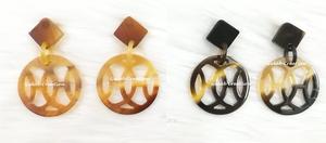 ต่างหูเรซินรูปเขาควายธรรมชาติน้ำหนักเบาเครื่องประดับแฟชั่นทำมือสำหรับผู้หญิงที่มีการออกแบบที่เป็นมิตรกับสิ่งแวดล้อมและทันสมัย - Product Image 2