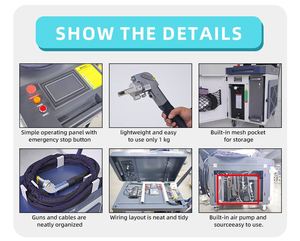 Bán Tốt Hơn 1000W 1500W 2000W 3000W Laser Làm Sạch Máy Graffiti Loại Bỏ Ống Kính Laser Làm Sạch Kim Loại Ống Sơn Gỉ Loại Bỏ - Product Image 5