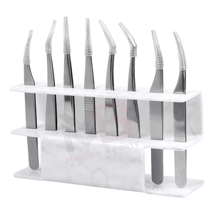 Ensemble de pinces à épiler professionnelles pour extensions de cils, acier inoxydable, qualité de précision, vente en gros à prix avantageux - Product Image 2