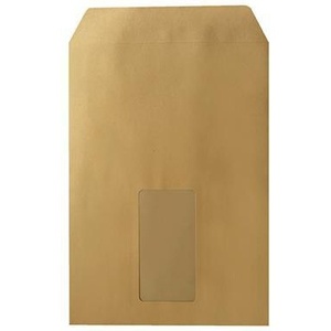 Sobres de Papel Autoadhesivos Soennecken DIN C5, 162 x 229 mm, con Ventana, 90 g/m², Color Marrón Lanolina, 25 Unidades por Paquete - Product Image 1