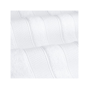 Serviette de bain en coton lavande minimaliste Terry 28x56 pouces 520GSM avec bordure linéaire douce brodée et haute absorption Fabriquée en Inde - Product Image 4
