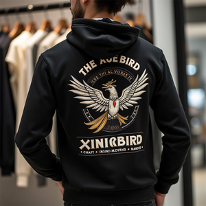 Sweat à capuche surdimensionné pour homme, sweat à capuche décontracté streetwear sans fermeture éclair, sweat à capuche pour homme, marque personnalisée, sweat à capuche d'hiver - Product Image 5