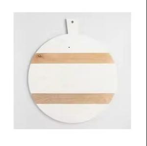 Planche à découper multi-usages hexagonale en bois et en marbre de vente élevée pour accessoires de cuisine à la maison - Product Image 2