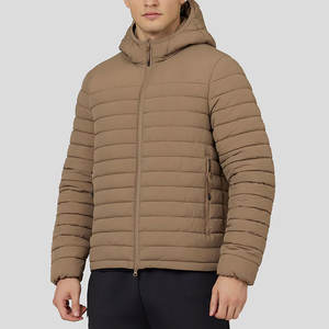 Chaquetas acolchadas de nailon para hombre de High Street de Pakistán, cuello levantado, cierre de cremallera, decoración de botones, precios de invierno a prueba de viento - Product Image 1