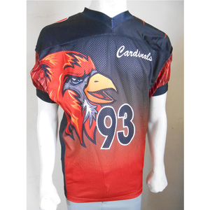 GANTS unisexe City American Football Jersey Short Respirant Tissu en maille Coutures renforcées Numérotation personnalisée Séchage rapide - Product Image 5