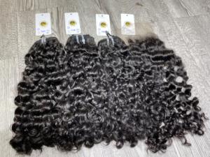 Extensions de cheveux naturels vierges vietnamiens Remy, bouclés Jerry, à trame unique, 100 % non traités - Product Image 5