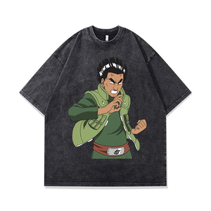 Mode personnalisé lavage à l'acide graphique T-shirt hommes surdimensionné Vintage T-shirt imprimé 100% coton été unisexe lavage à l'acide T-shirt - Product Image 6