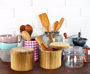 Caja de Sal de Bambú con Tapa Magnética - Product Image 2