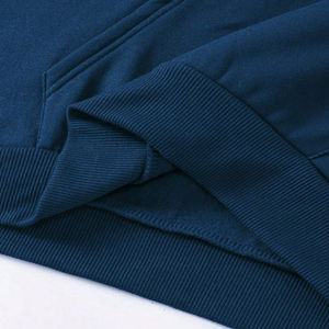 เสื้อฮู้ดผ้าคอตตอนผสมสีพื้นสำหรับผู้ชายเสื้อมีฮู้ดสำหรับฤดูหนาวผ้าฝรั่งเศสผ้าเทอร์รี่พิมพ์โลโก้ตามสั่ง - Product Image 4