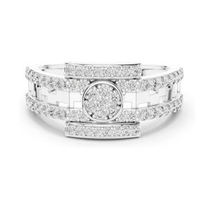 Bague pour femme en diamant de laboratoire 0,636 CT, design de créateur, clarté VVSVS EF, taille brillant rond, or 18 carats, 14 carats, 10 carats et argent 925 - Product Image 3