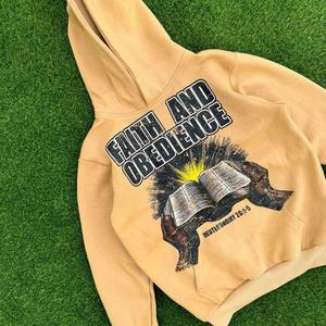 2025 à 2026 pull à capuche en coton épais de haute qualité avec logo personnalisé sweat surdimensionné à l'acide Ninja pull à capuche pour hommes - Product Image 4