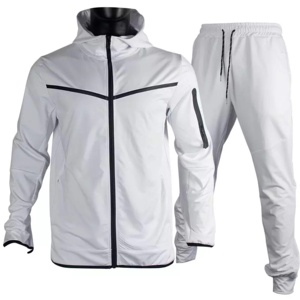 Vendeurs de survêtements personnalisés Pantalon de jogging à col montant Costumes de survêtement 2 pièces Survêtements à fermeture éclair pour hommes - Product Image 2