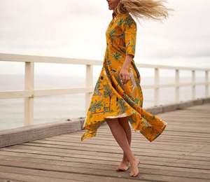 Exotic Escape Femme 100% Coton Boho Jungle Print Dress Léger Casual Resort Beach Wear Robe respirante écologique - Product Image 3
