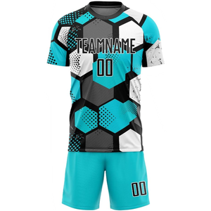 Camisetas de Fútbol Personalizadas por Sublimación, Uniforme de Fútbol Local/Visitante, 100% Poliéster, Antibacteriano, Secado Rápido, Elástico, Transferencia de Calor - Product Image 5