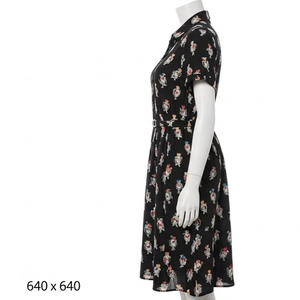 Vestidos Casuales de Tafetán Transpirable con Estampados por Transferencia de Calor, Tela Suave y Ligera, Cómodos para Uso Diario, Atuendos de Moda para Mujer - Product Image 3