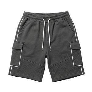 Pantalones Cortos Deportivos Casuales para Hombre, de Poliéster/Algodón, Sólidos, Bordados, Resistentes al Viento, Transpirables, con Ribete Reflectante, Corte Cuadrado - Product Image 1