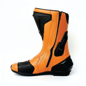 Botte de course en cuir de vache véritable de qualité supérieure, design personnalisé pour moto - Product Image 2