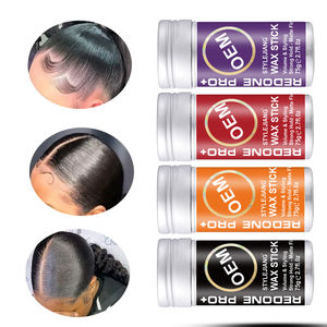 Palo de cera para el cabello Palo de pomada de sujeción extrema Palo de cera antiencrespamiento Control de bordes personalizado con logotipo - Product Image 3