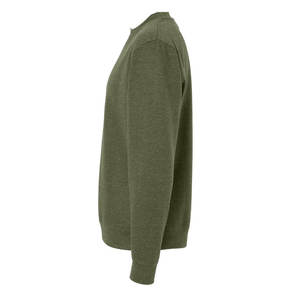 Sudadera de lana suave con cuello redondo para hombre, jersey de cuello redondo de alta calidad, sudadera extragrande de Color sólido de peso pesado - Product Image 2