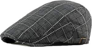 Wholesale Adjustable Newsboy Hat for <b>Men</b> <b>Flat</b> <b>Cap</b> Ivy Gatsby Cabbie Beret Hat - Product Image 2