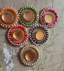 Diwali-candelabros multicolores para eventos de boda, Decoración de casa, regalo, Diwali, Decoración de mesa - Product Image 6