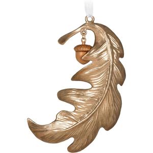 Ornement décoratif de Noël suspendu en métal doré pour la décoration de l'arbre des fêtes et la décoration intérieure. - Product Image 1