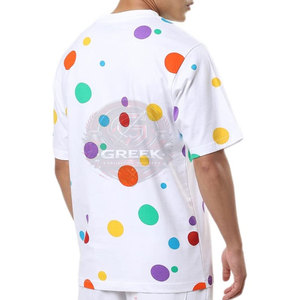 T-shirt ample confortable et respirant, taille personnalisée, 100 % coton, coupe décontractée, manches courtes, col rond, imprimé sur toile - Product Image 2