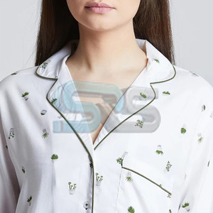 Conjunto de Pijama de Alta Calidad de 2 Piezas con Logotipo Personalizado para Hombre y Mujer, Unisex, Otoño Invierno, Trajes Deportivos, Ropa de Dormir Cómoda - Product Image 2