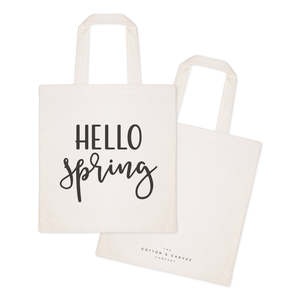 กระเป๋าผ้าแคนวาสลายสีพื้นแบบเปิดปิดได้ รุ่น Hello Spring - Product Image 2
